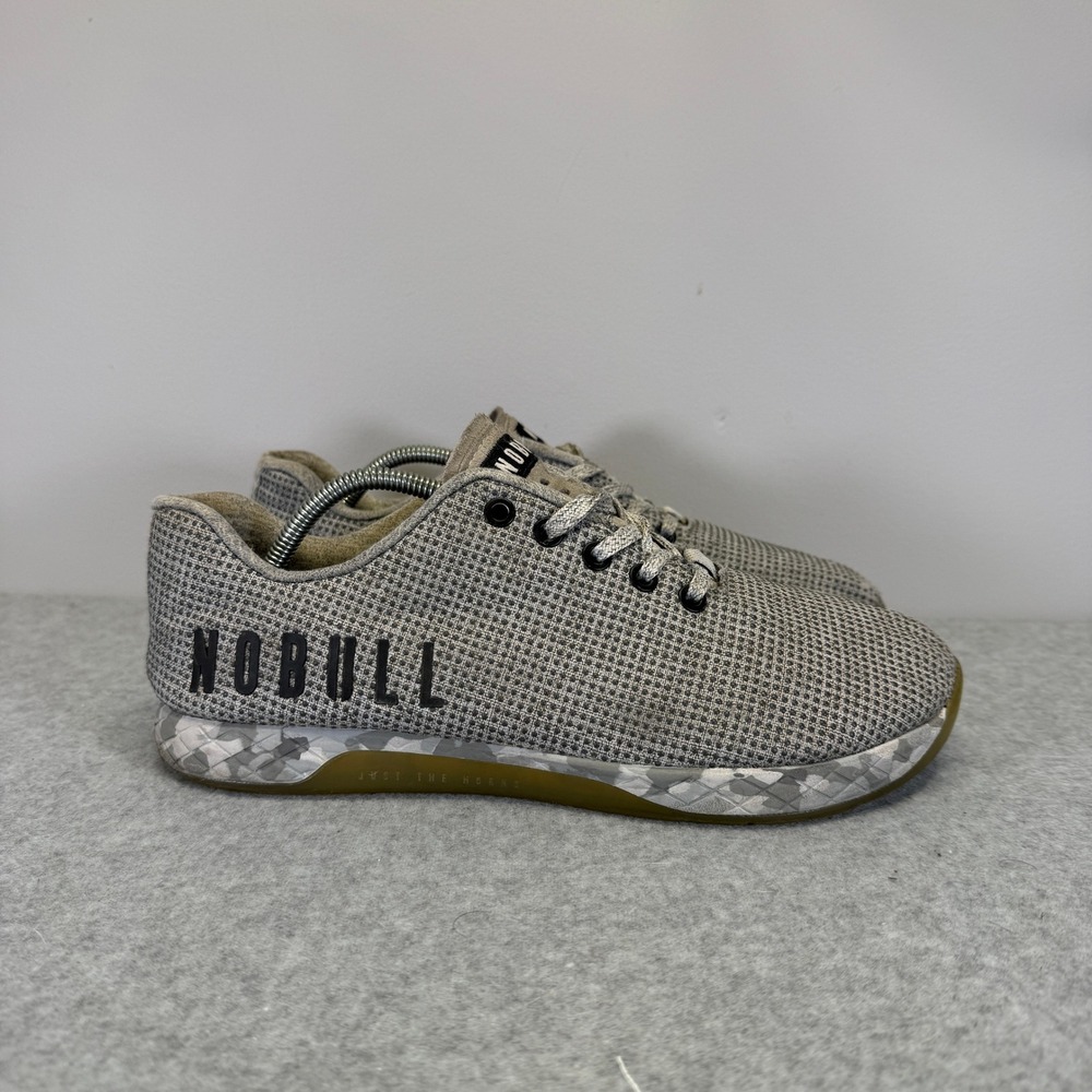 NOBULL Shoes Mens Size 8.5 SuperFabric Low Top Grey CrossFit Workout Sneakers - Picture 4 of 10